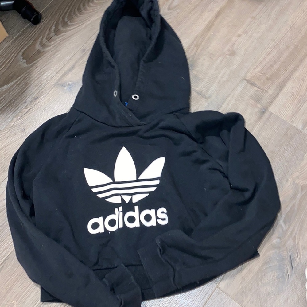 Cropped adidas hoodie